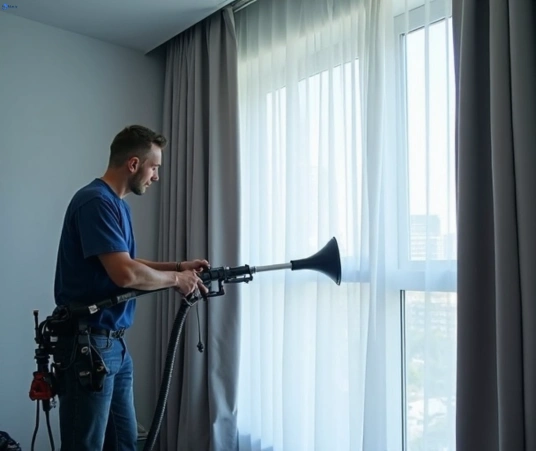 Professional drapes cleaning process tools Matty Curtain Cleaning clayfield